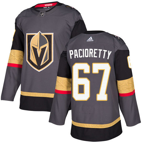 Adidas Vegas Golden Knights #67 Max Pacioretty Grey Home Authentic Stitched Youth NHL Jersey->youth nhl jersey->Youth Jersey